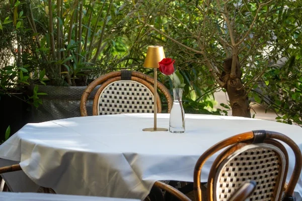 restraurant bistronomique genève table à l'auberge de vandoeuvres